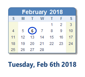 February 6, 2018