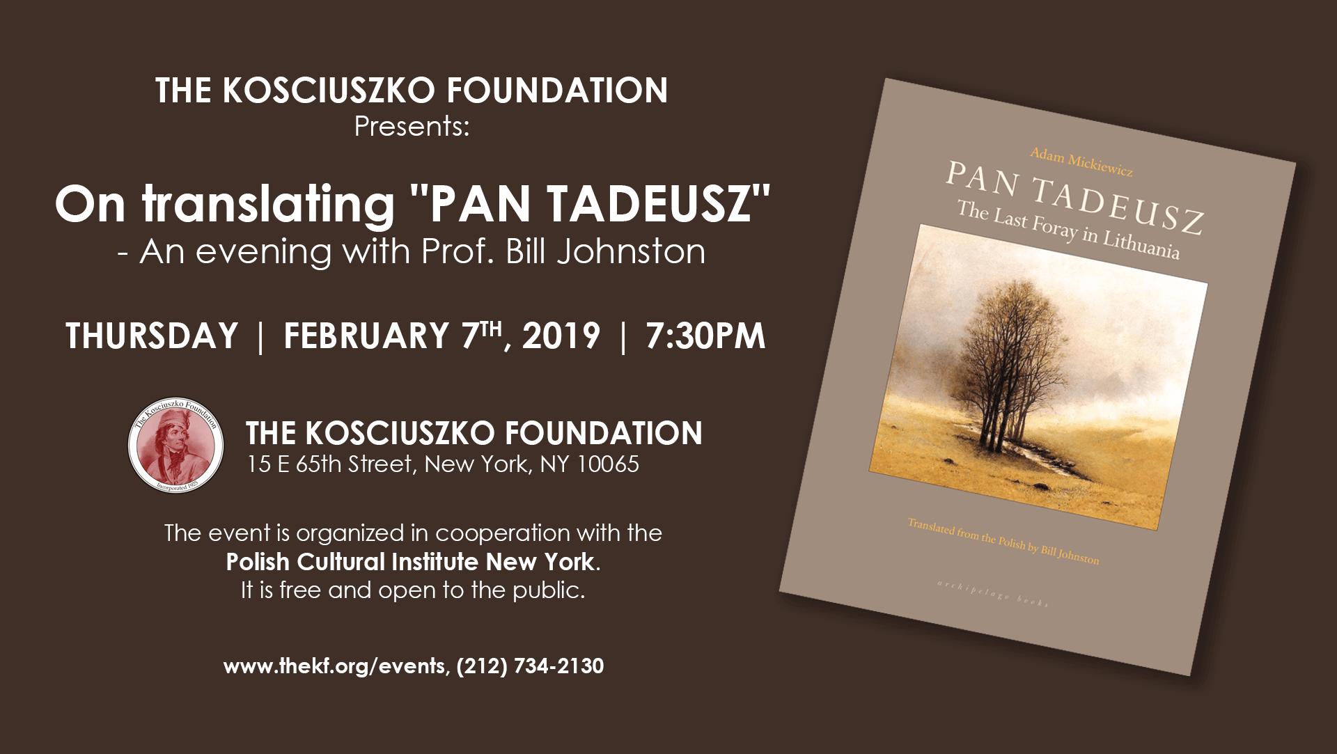 On_translating_Pan_Tadeusz On_translating_Pan_Tadeusz